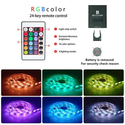 USB LED Light Strips APP Control Color +Remote + Colour Changing