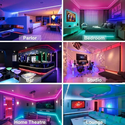 USB LED Light Strips APP Control Color +Remote + Colour Changing